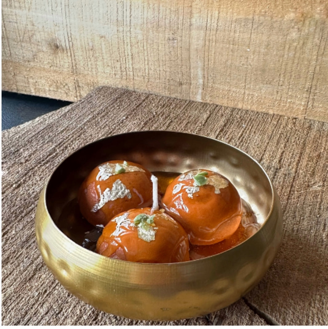 Gulab jamun Candle