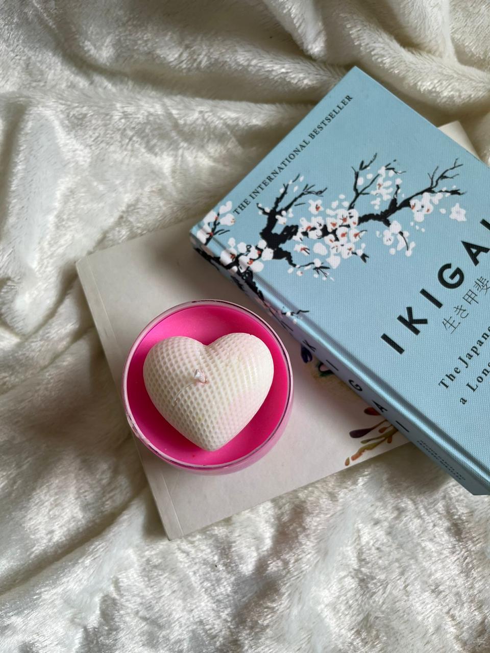 Heart in a jar candle